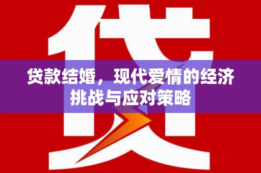 武川贷款结婚，现代爱情的经济挑战与应对策略