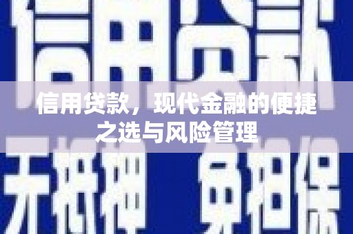 达拉特旗信用贷款，现代金融的便捷之选与风险管理