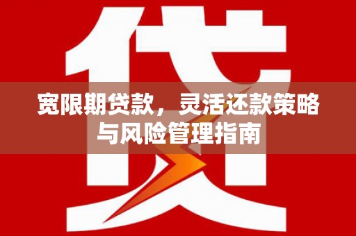 福兴宽限期贷款，灵活还款策略与风险管理指南