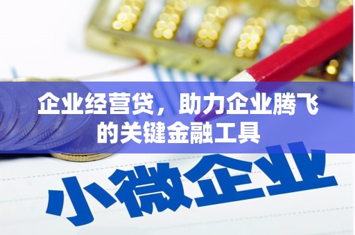 沈河企业经营贷，助力企业腾飞的关键金融工具