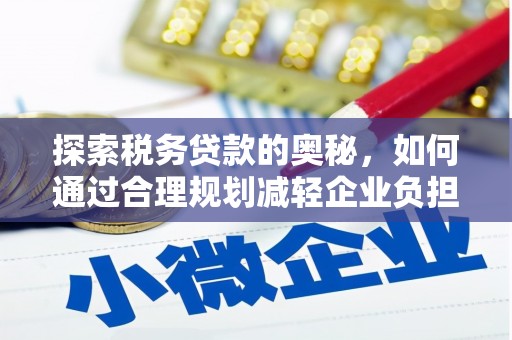 攀枝花探索税务贷款的奥秘，如何通过合理规划减轻企业负担