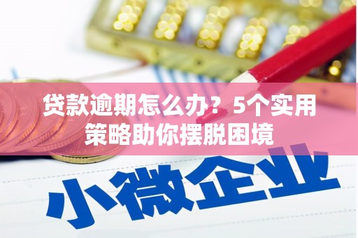 雁江贷款逾期怎么办？5个实用策略助你摆脱困境