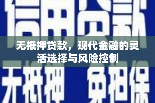 三沙无抵押贷款，现代金融的灵活选择与风险控制