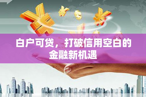 麒麟白户可贷，打破信用空白的金融新机遇