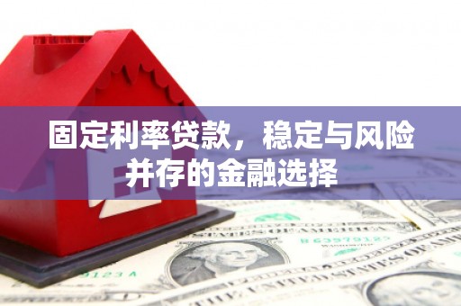 顺城固定利率贷款，稳定与风险并存的金融选择