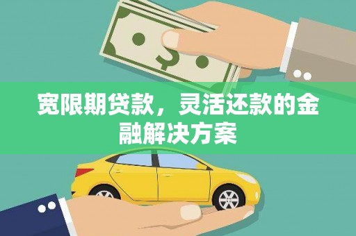 夏县宽限期贷款，灵活还款的金融解决方案