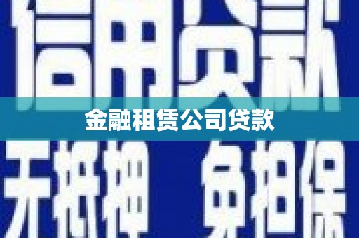 顺城金融租赁公司贷款