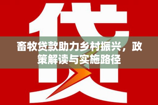 宝兴畜牧贷款助力乡村振兴，政策解读与实施路径
