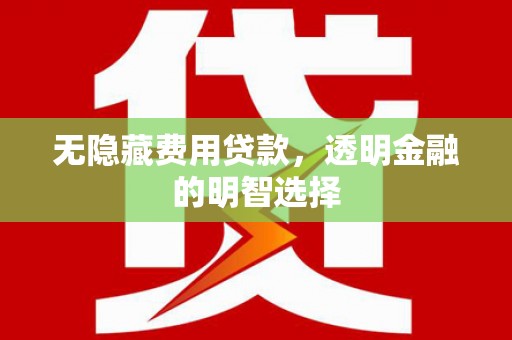 嘉禾无隐藏费用贷款，透明金融的明智选择